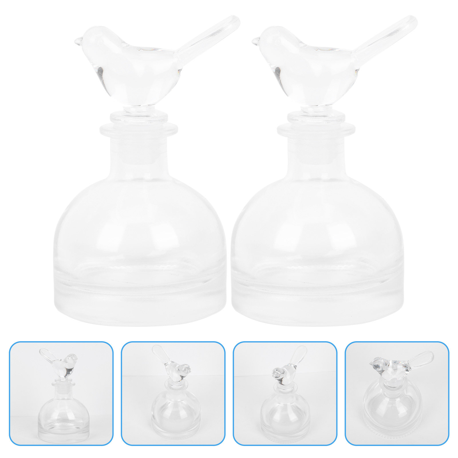 Home Fragrance Usa - 2 adet cam parfüm şişeleri Premium