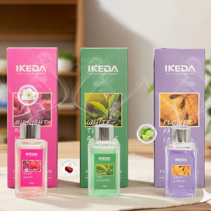 Home Fragrance Vanilla - Çiçekli Kamış Difüzör-Vanilya Kokulu Çubuklu Difüzör