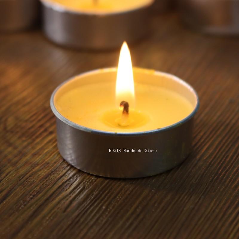 Soy Wax Flake - Boş çay balmumu dairesel alüminyum kutu