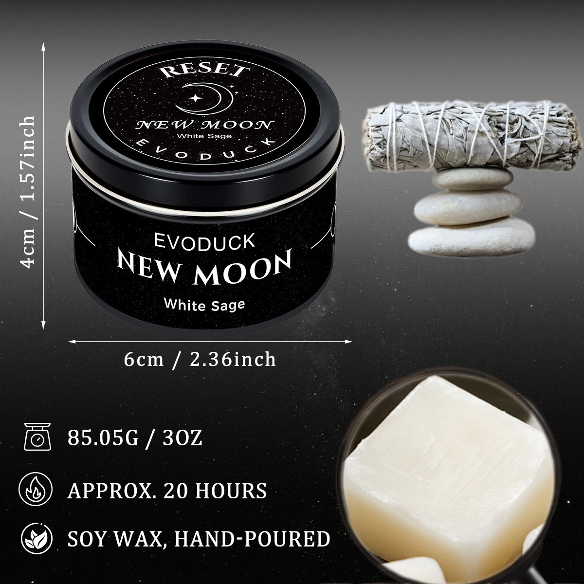 1 adet Yeni Ay Kokulu Mumlar K - Soy Wax Flake incelemesi ve fiyatı