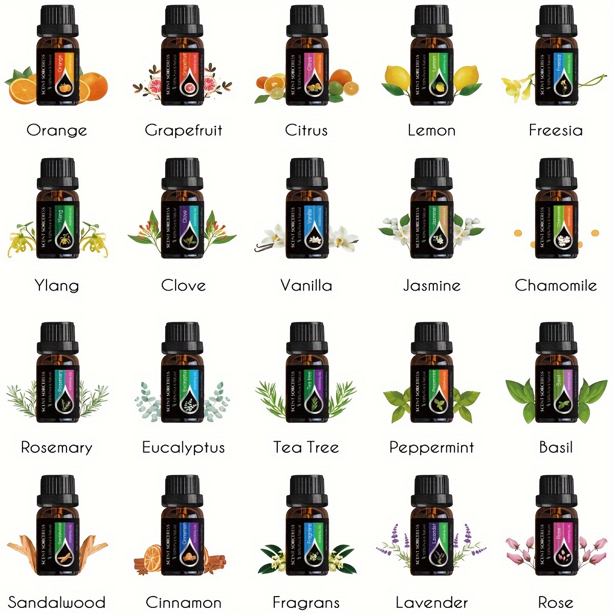 20 adet/set Uçucu Yağ Seti Lav - Home Fragrance Oils incelemesi ve fiyatı