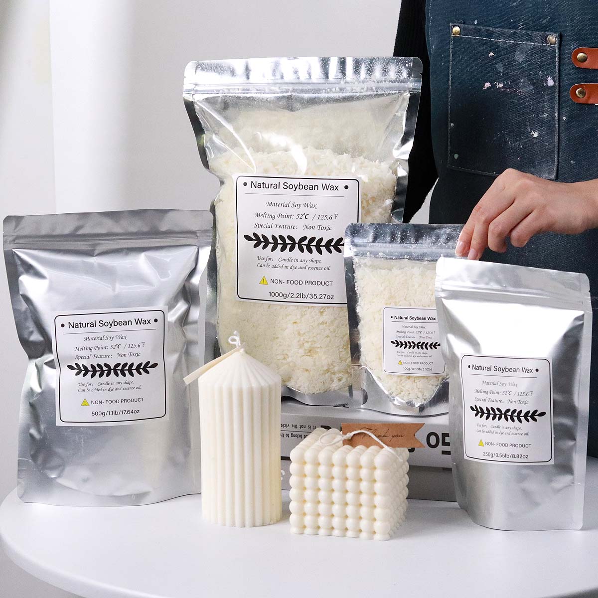 100/250/500/1000g Doğal Soya B - Soy Wax Flake incelemesi ve fiyatı