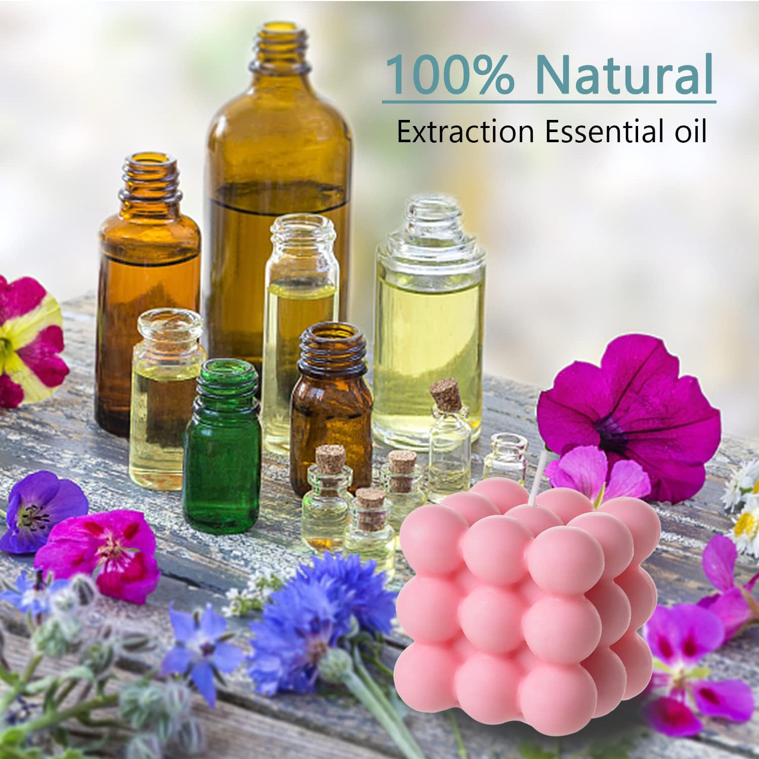 2 Parça Beyaz Pembe Kabarcık M - Soy Wax Flake incelemesi ve fiyatı
